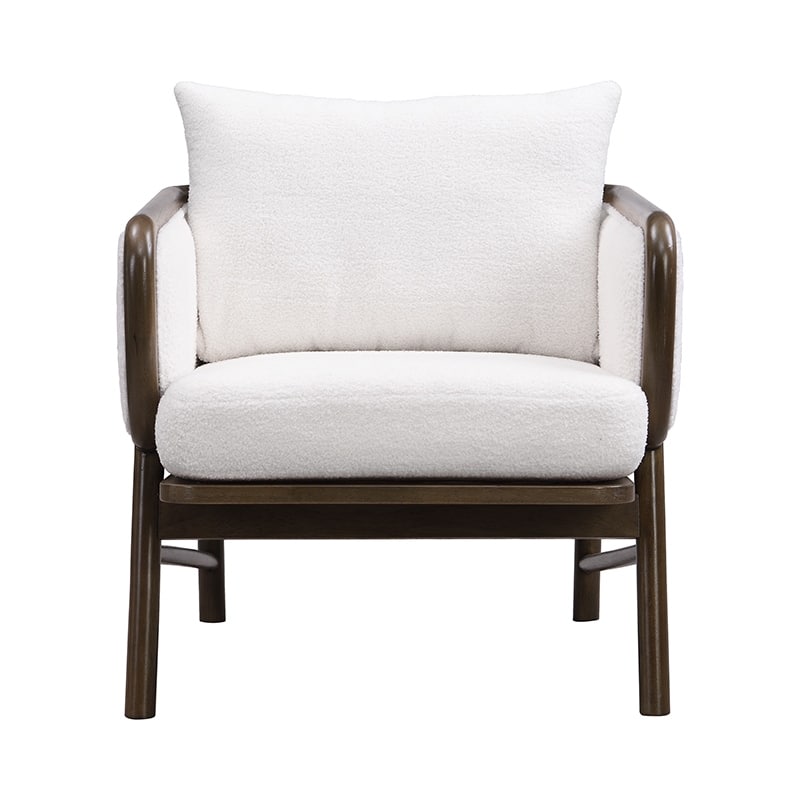 Sherpa Fabric Accent Chairs (Set of 2)