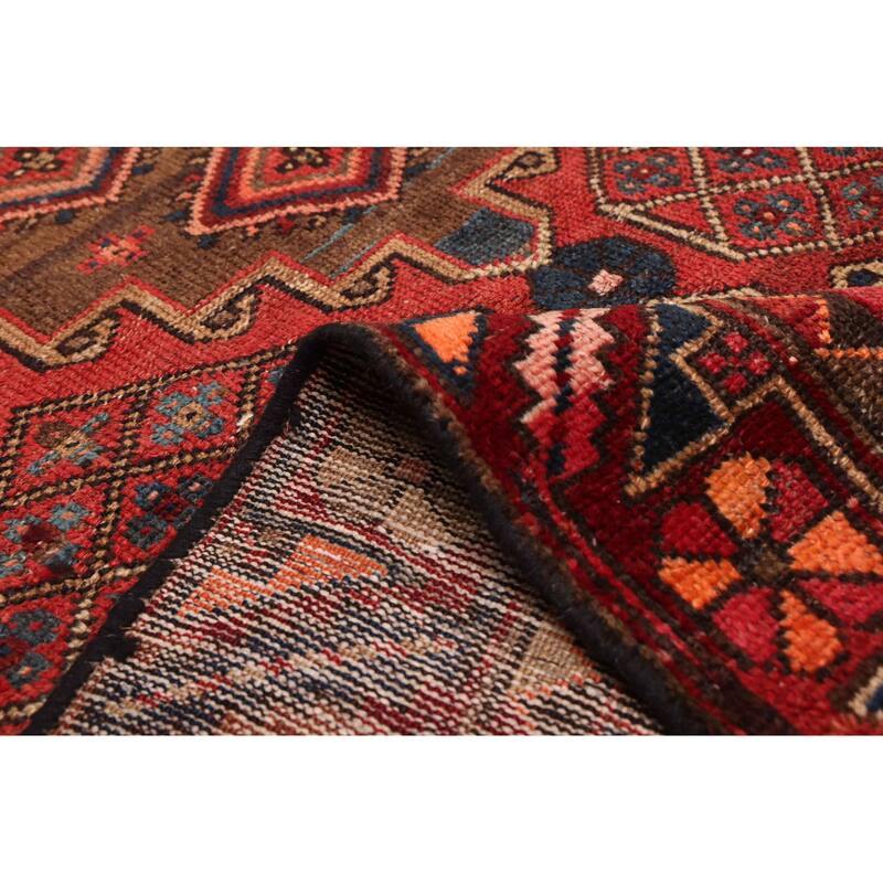 ECARPETGALLERY Hand-knotted Antalya Vintage Dark Red Wool Rug - 4'1 x 6'6