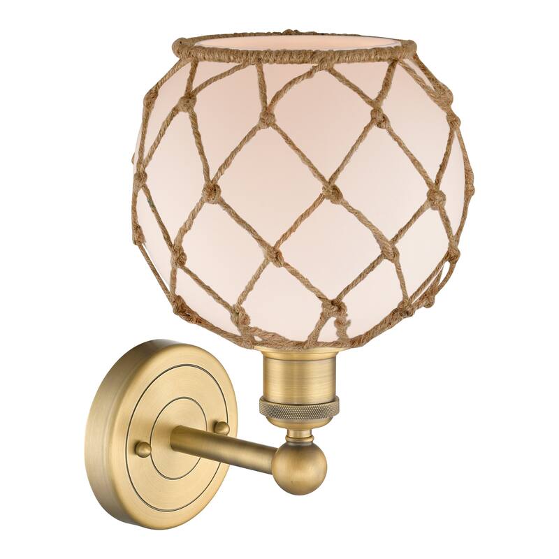 Innovations Lighting Endless Possibilities Edison - Farmhouse Rope - 1 Light 8" Sconce