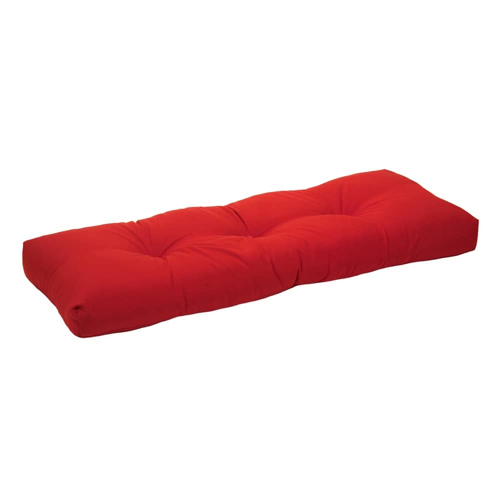 Klear Vu Patio Indoor/Outdoor Red Bench Cushion - 43" x 19" x 3"