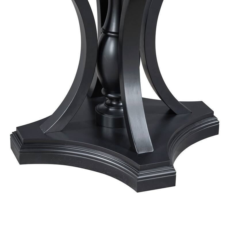 Retro 58" Round Extendable Dining Table