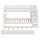 preview thumbnail 32 of 38, Multifunctional Design Wood Bunk Bed With Trundle, Stairway, Maximized Storage Space