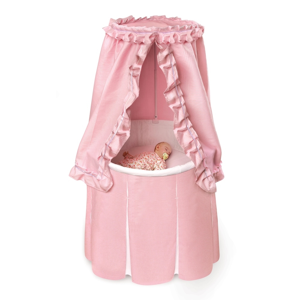 Round bassinet with canopy store