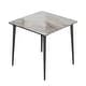 preview thumbnail 16 of 22, Modern Slate Kitchen Dining Table with Sintered Stone Top Metal Legs (Table Only) - 31.5x31.5x30 inch