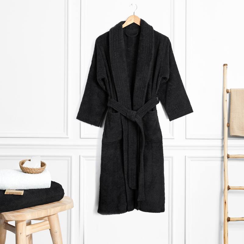 American Soft Linen Women's 100% Cotton Terry Bathrobe - Soft, Absorbent, Quick Dry Turkish Robes for Women
