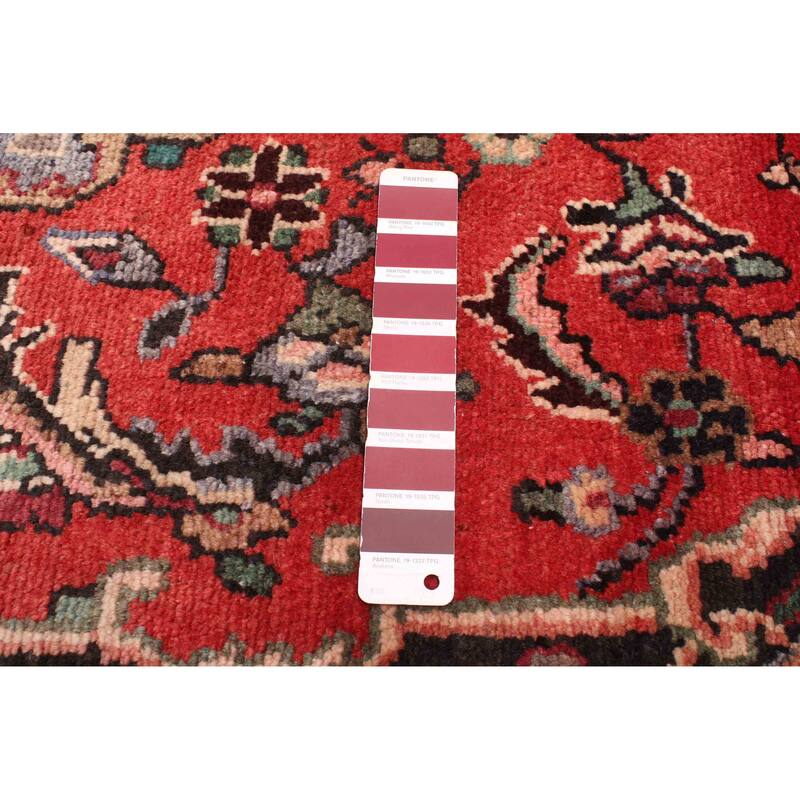 ECARPETGALLERY Hand-knotted Andelz Red Wool Rug - 3'6 x 10'0