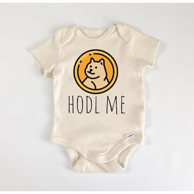 Dodgecoin Crypto - Baby Boy Girl Clothes Infant Bodysuit Funny Cute