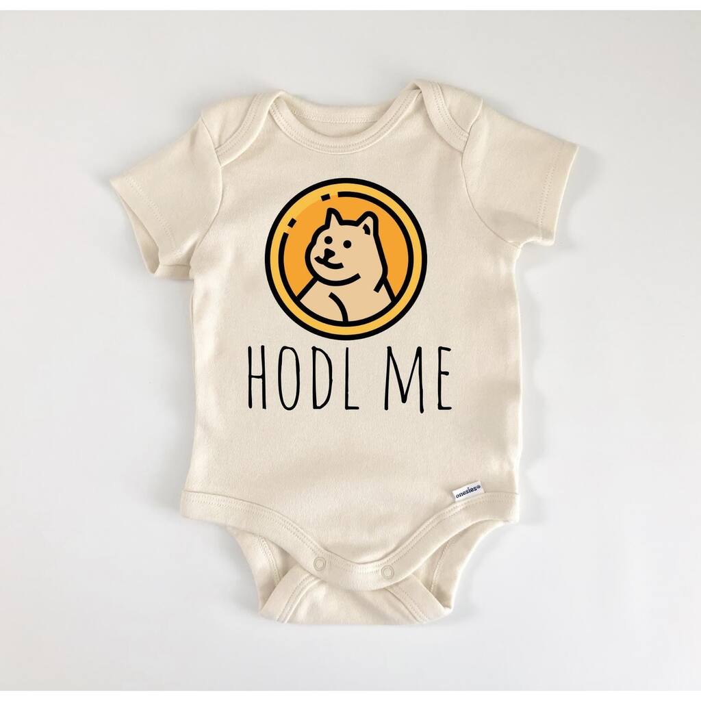 Dodgecoin Crypto - Baby Boy Girl Clothes Infant Bodysuit Funny Cute