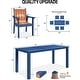 preview thumbnail 17 of 36, WINSOON 10-Piece HIPS All Weather Outdoor Patio Dining Sets with Umbrella Hole& Aluminum Frame,2-Table 8-Chairs