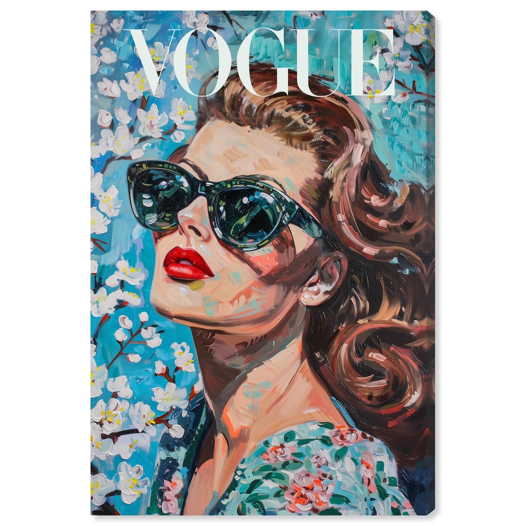 Autumn Blossom Icon Canvas by Art Remedy, Gallery Wrapped