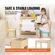 preview thumbnail 7 of 7, 2-in-1 Wooden Toddler Craft and Play Activity Table Set Including 2 Chairs with Cabinet - 31.3x21.85x21.26 inch