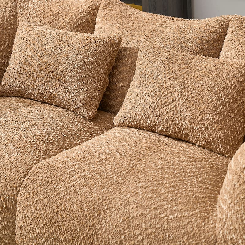 Giant Bean Bag Loveseat Sofa with Armrest for Living Room