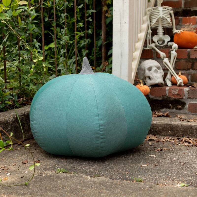 Jaxx Pumpkin Pouf - Luxurious Ottoman for Fall & Halloween Decor