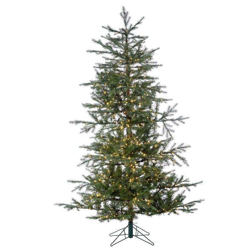 6.5 Foot High Pre Lit Natural Cut Portland Pine with Instant Glow Power Pole Feature - N/A
