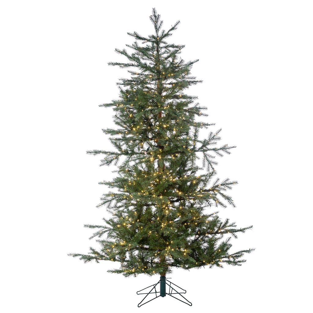6.5 Foot High Pre Lit Natural Cut Portland Pine with Instant Glow Power Pole Feature - N/A