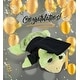 preview thumbnail 5 of 4, DolliBu Large Green Sea Turtle Graduation Plush Toy with Gown and Cap - 11 inches