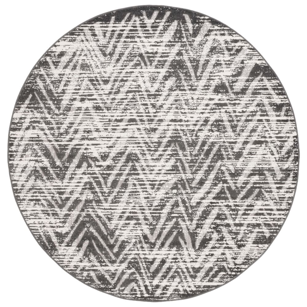 SAFAVIEH Cottage Eibhlis Chevron Waterproof Patio Backyard Rug