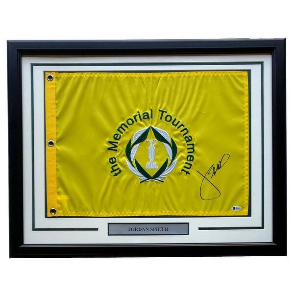 Shop Jordan Spieth Signed Framed Memorial Tournament Golf Flag Beckett Bas H18419 On Sale Overstock 29171611