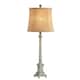SAFAVIEH Lighting 32-inch Collin Antiqued Traditional LED Table Lamp - 12"x12"x31.5"
