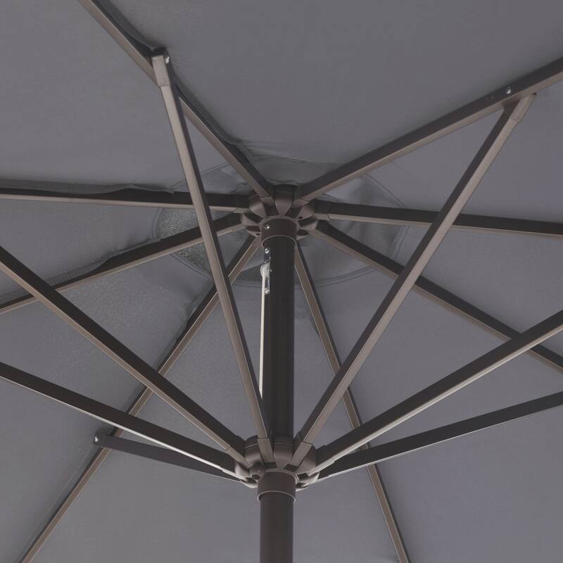 Brock 9-Foot Market Patio Umbrella with Concrete Base Weight Stand Included