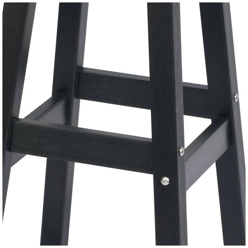 Laguna Hdpe All Weather Outdoor Patio 24" Square Counter Stool (Set Of 3)