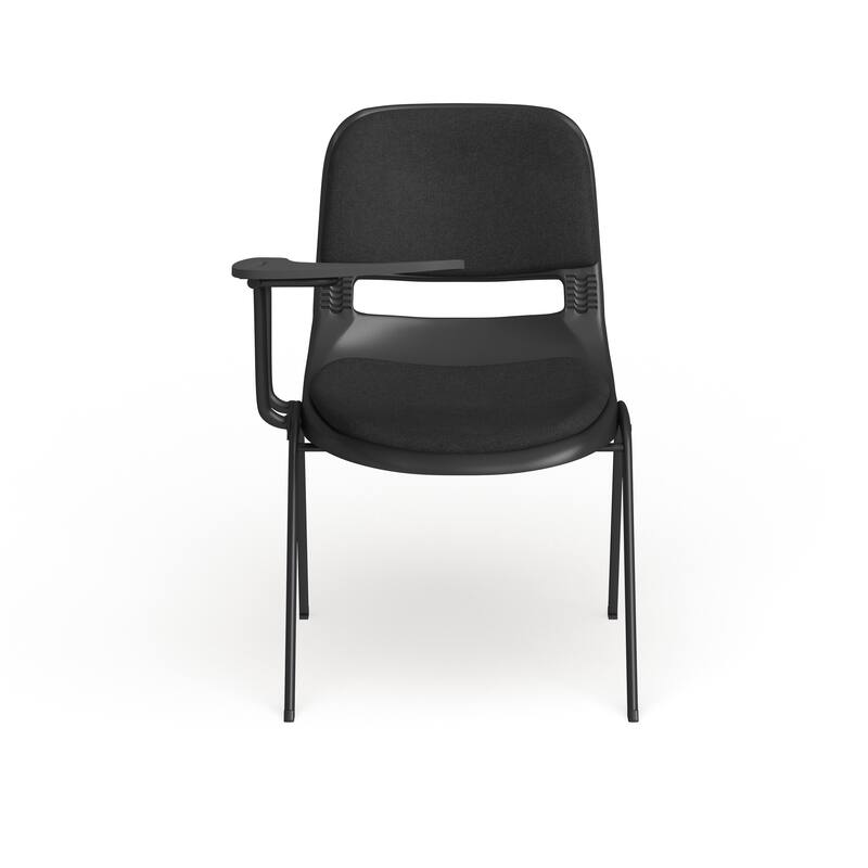 Padded Ergonomic Shell Chair with Right Handed Flip-Up Tablet Arm