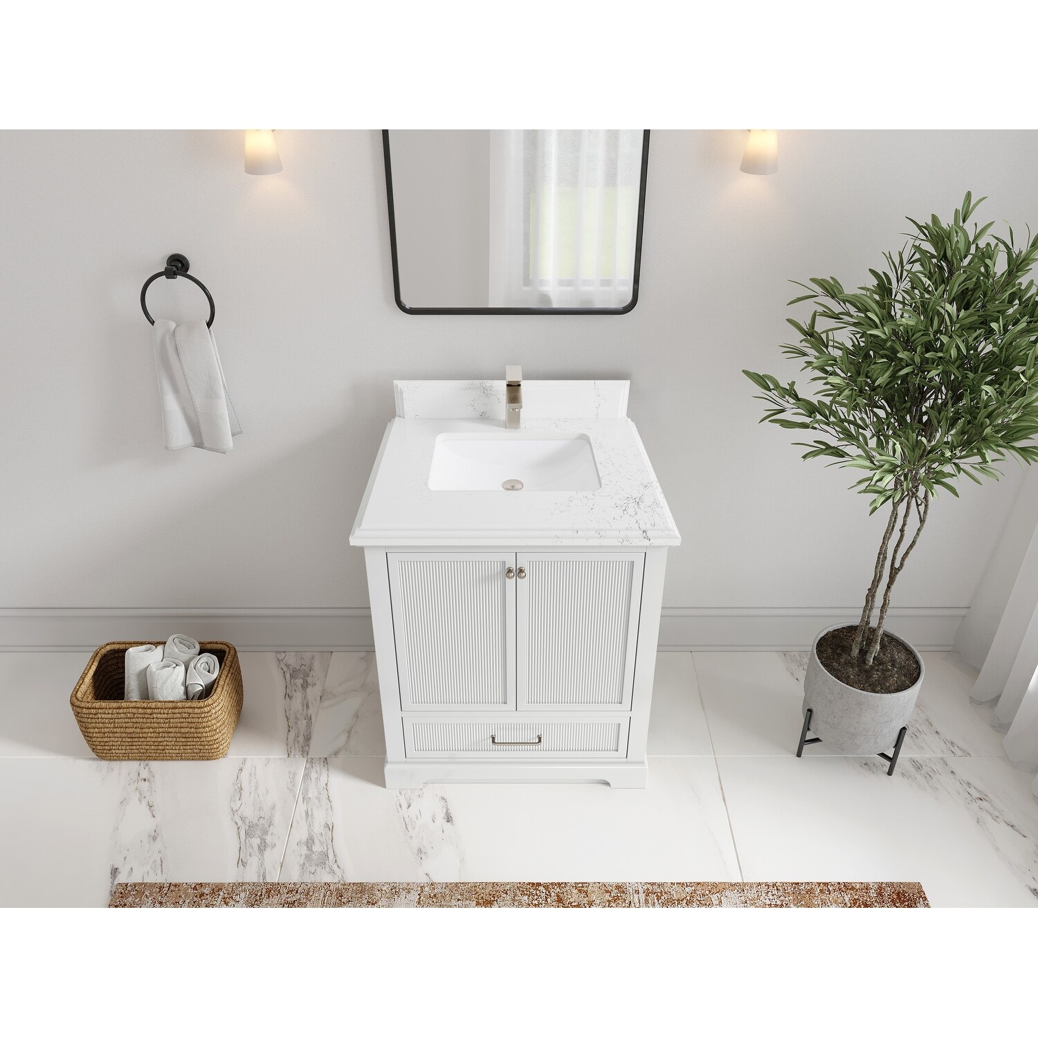 Willow Collections 30 in. W x 22 in. D Alys Single Sink Bathroom Vanity with Countertop
