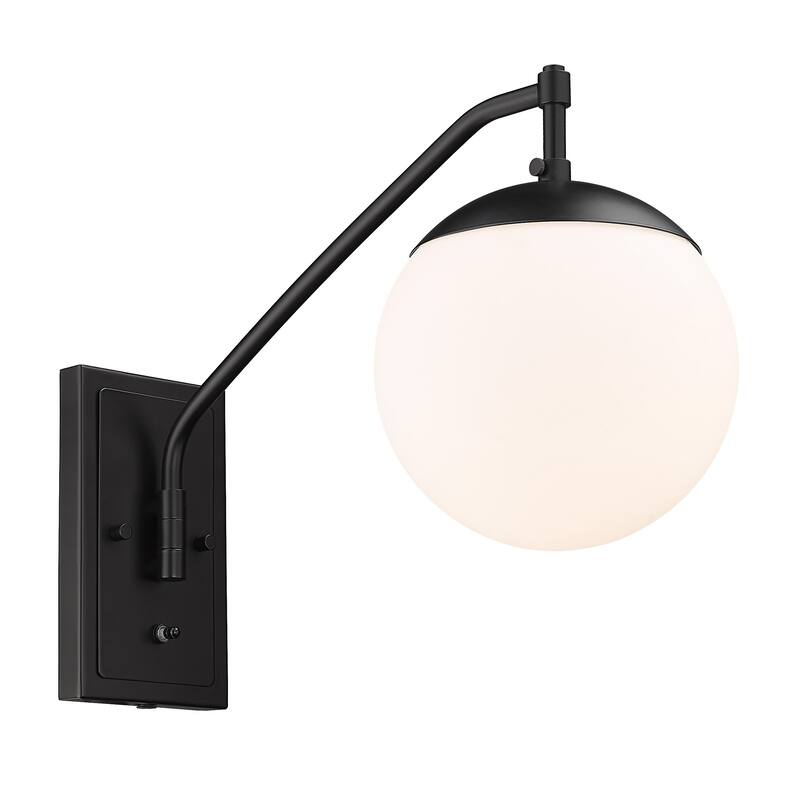 Glenn 1 Light Articulating Wall Sconce - Matte Black
