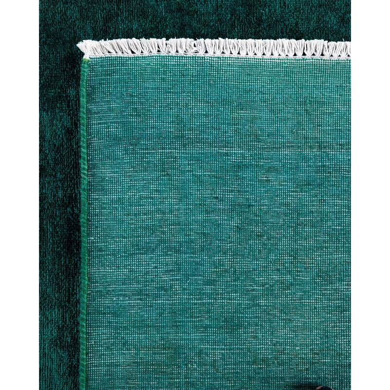 Contemporary Overdyed Wool Hand Knotted Area Rug - 9' 2" x 12' 2"