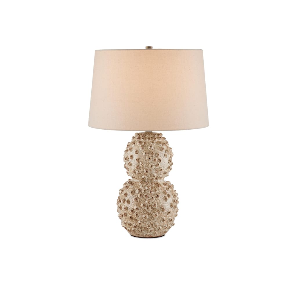 Currey & Company Barnacle Ivory Table Lamp - 26.5"h x 17"dia