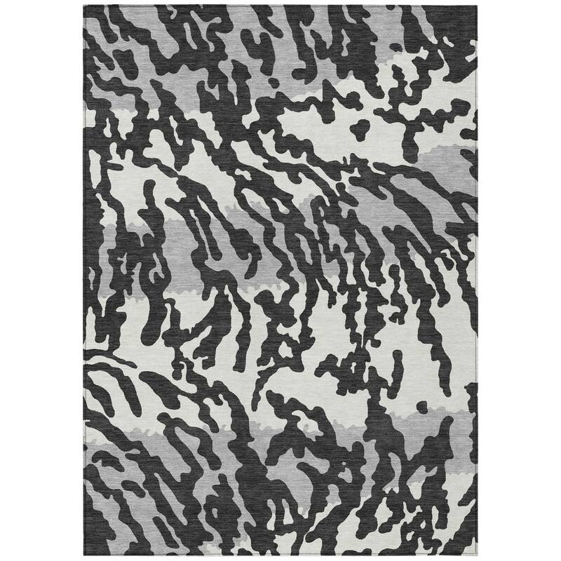 HomeRoots Animal Print Transitional Rectangle Outdoor Rug