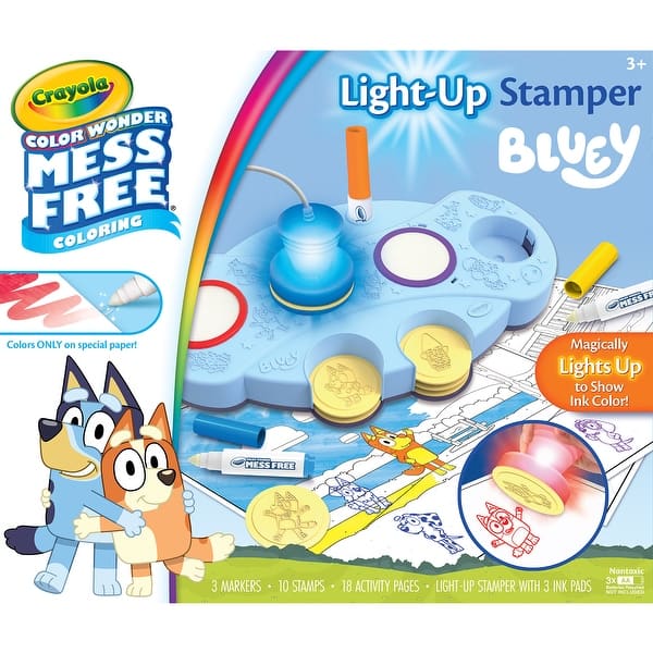 slide 2 of 2, Crayola Magic Light-Up Stamper, Bluey - Assorted Assorted - Kids