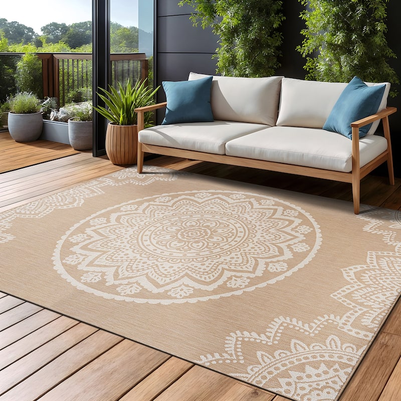 Beverly Rug Waikiki Insignia Modern Indoor Outdoor Rug