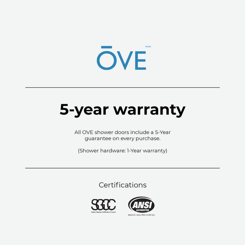 Selby Frameless Sliding Clear Alcove Shower Door