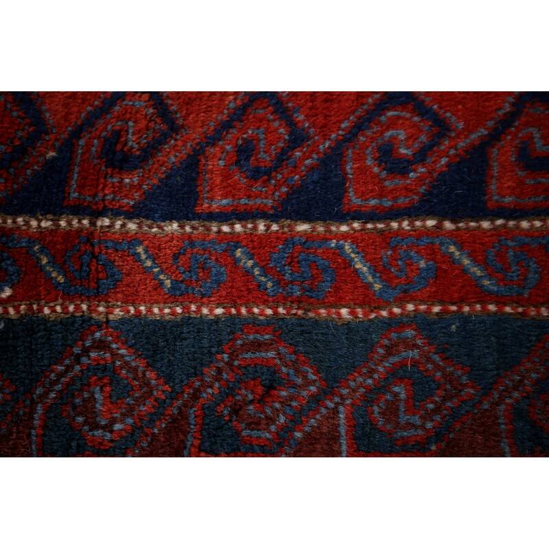 Kazak Vegetable Dye Antique Area Rug Handmade Tribal Wool Carpet - 5'3" x 8'0"