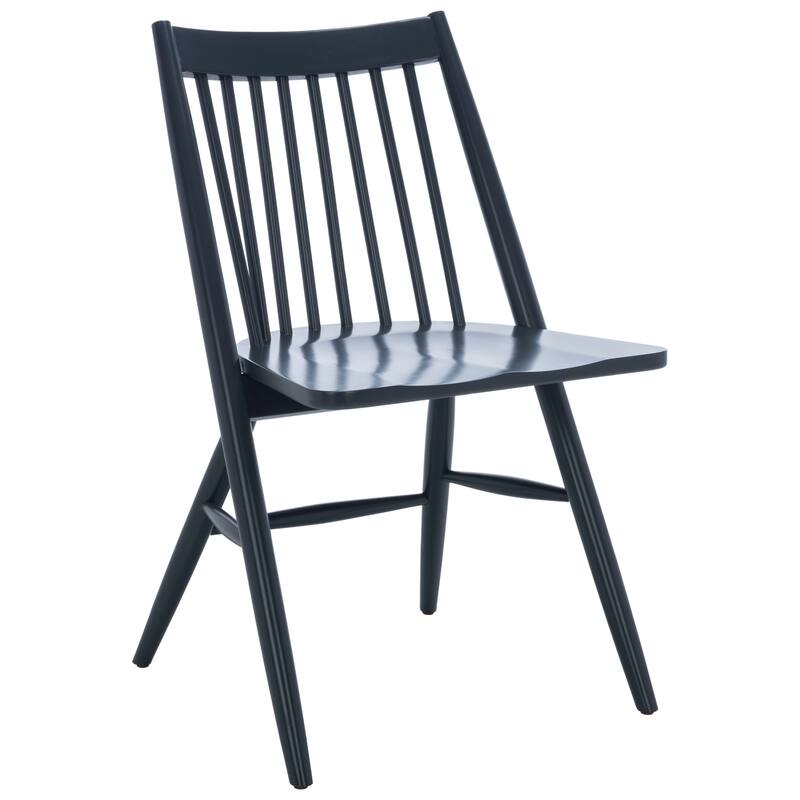 SAFAVIEH Orelia 19 Inch Black Spindle Dining Chair (Set of 2) - 21Wx22Dx34H