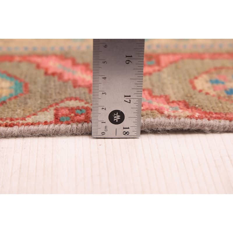 ECARPETGALLERY Hand-knotted Antalya Vintage Red Wool Rug - 3'8 x 8'7