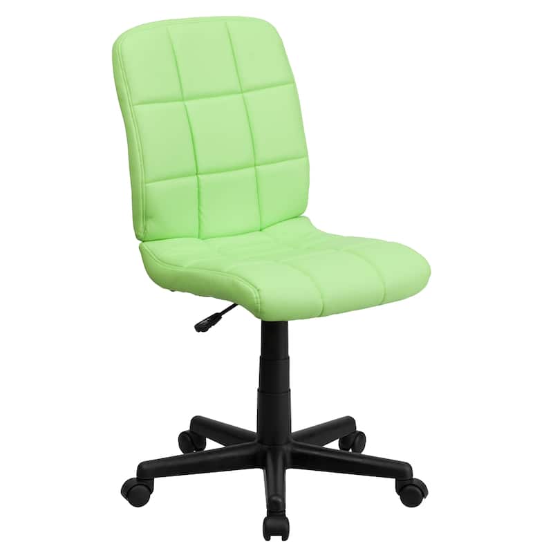 Mid-Back Quilted Vinyl Swivel Task Office Chair