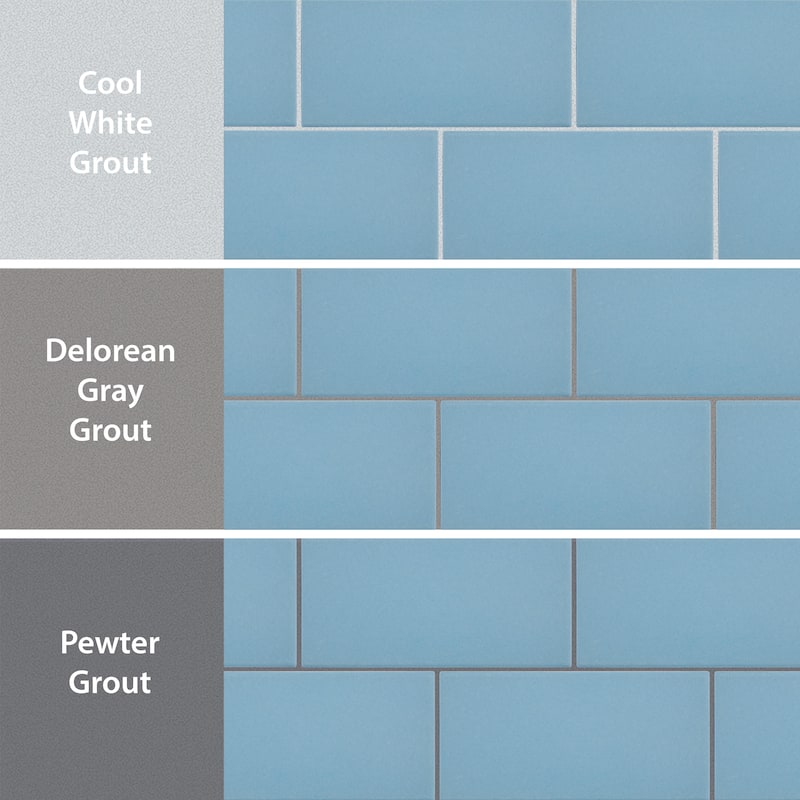 Merola Tile Piscina Brick Matte Blue 4-3/4" x 9-5/8" Porcelain Floor and Wall Tile