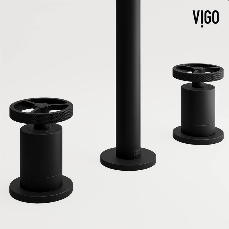 VIGO Cass 8" H 2-Handle Widespread Bathroom Faucet
