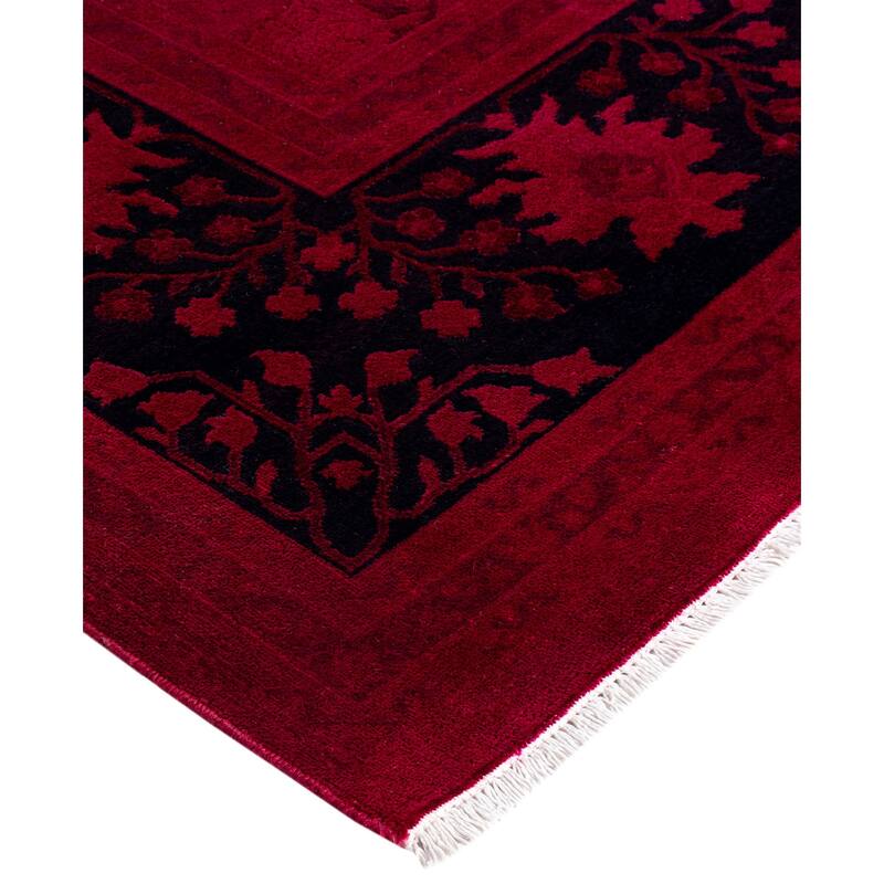 Overdyed One-of-a-Kind Hand-Knotted Area Rug - Pink - 8' 2" x 9' 10"