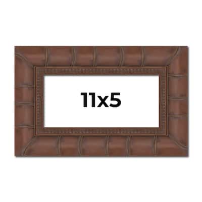 11x5 Frame Pewter Solid Wood Picture Frame Width 1.625 Inches | Interior Frame Depth 0.6875 Inches