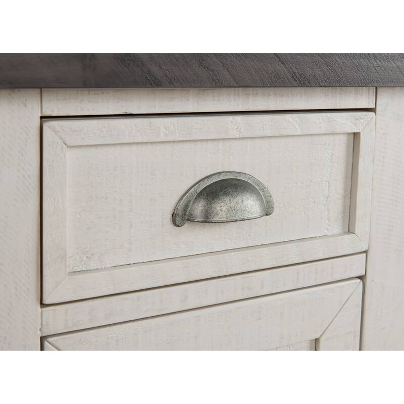 Monterey Solid Wood Chairside End Table with Hidden Power Outlets