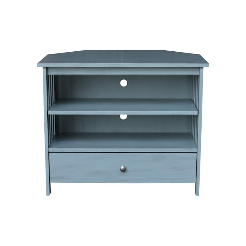 Solid Hardwood Mission Corner TV Stand