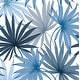 preview thumbnail 1 of 13, Luxe Haven Tropic Palm Toss Peel and Stick Wallpaper 20.5 in W x 18 ft. L - Blue Seas
