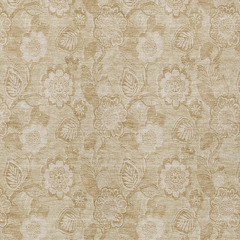 HomeRoots Floral Transitional Rectangle Outdoor Rug