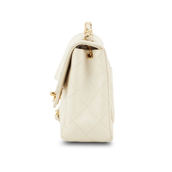 Chanel Classic Single Flap GHW Mini Caviar (Pre-Owned) - Bed Bath