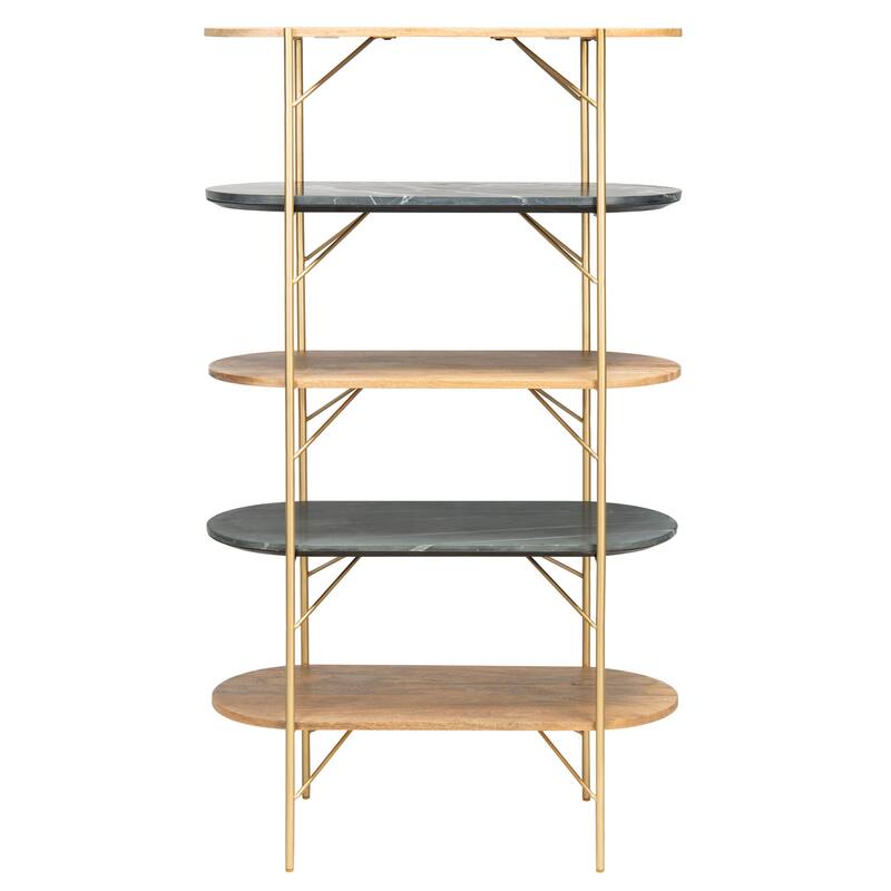 SAFAVIEH Couture Lawson Marble Bookcase - 34"W x 16"D x 59"H