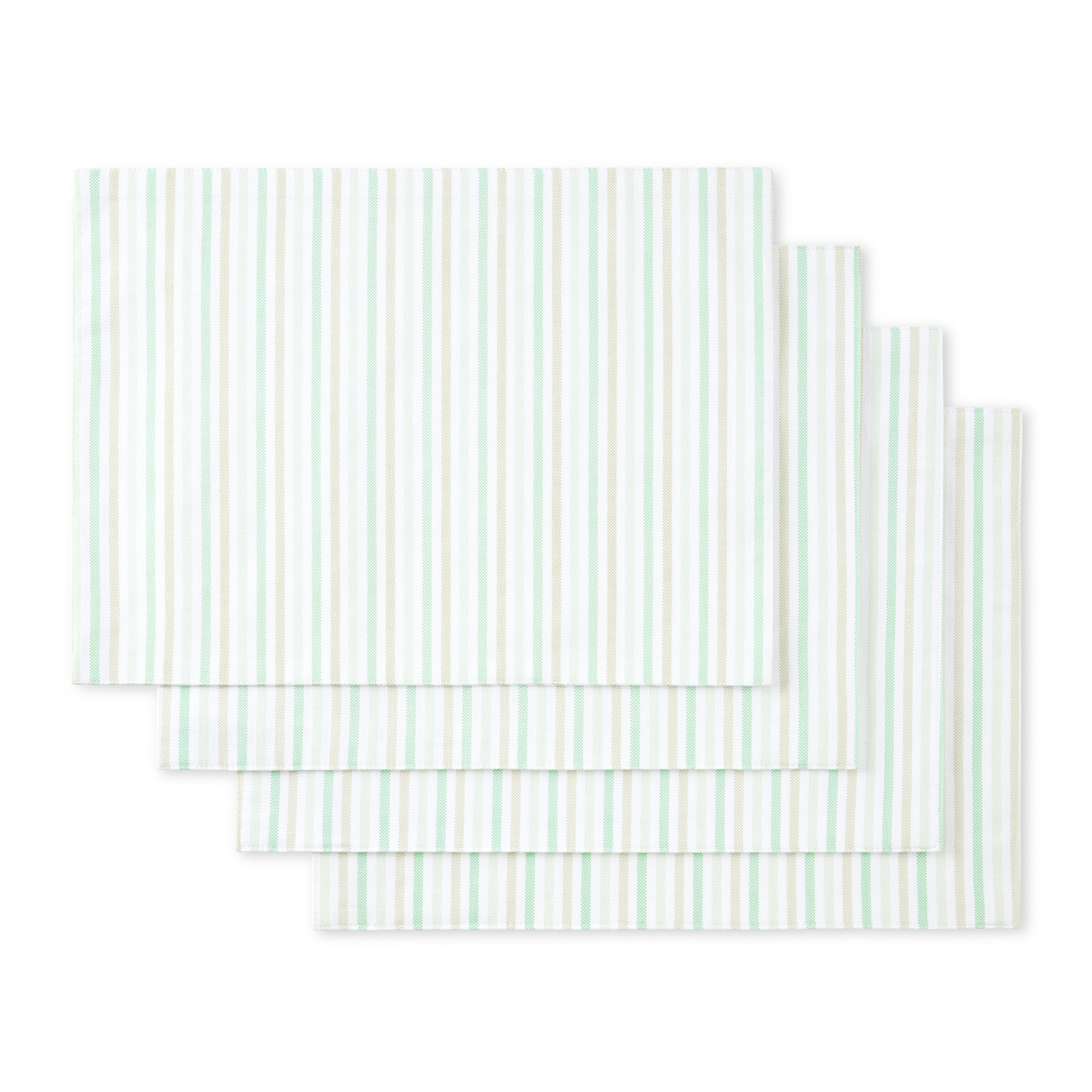 Martha Stewart Daisy Stripe Placemat Set 4-Pack - 13"x17.5"