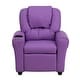 preview thumbnail 41 of 139, Contemporary Kids Recliner with Cup Holder and Headrest